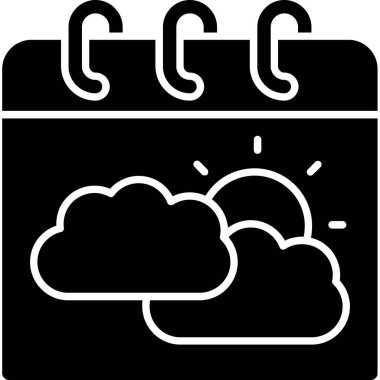 Hava tahmini güneş ikonu ana hatlar biçiminde