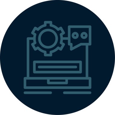 Web vektör illüstrasyon simgesi