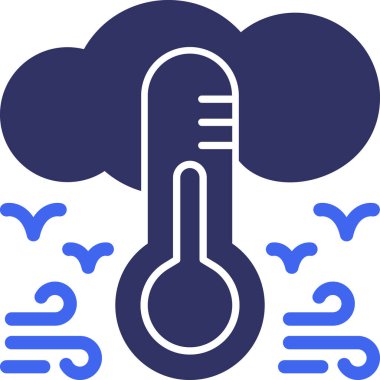 iklim bulutu iklim simgesi ana hatlar biçiminde