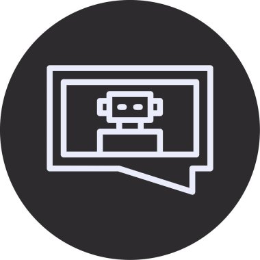 Modern simgenin vektör illüstrasyonu