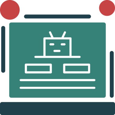 video simgesi. Video oynatıcı simgelerinin vektör illüstrasyonu