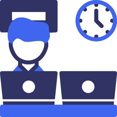 zaman yönetimi vektör simgesi