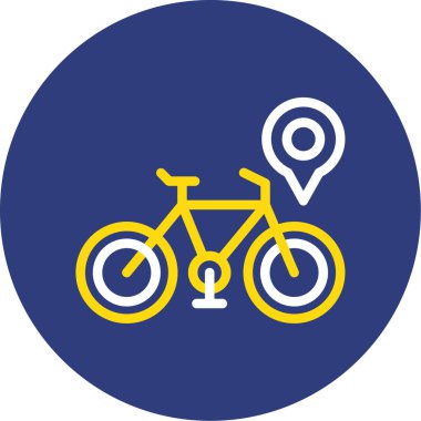 Bisiklet. Web simgesi basit illüstrasyon