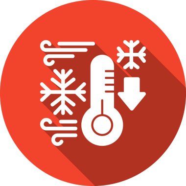 Termometre. Web simgesi basit illüstrasyon