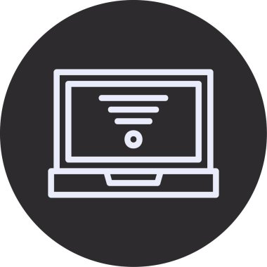 Bilgisayar simgesinin vektör illüstrasyonu