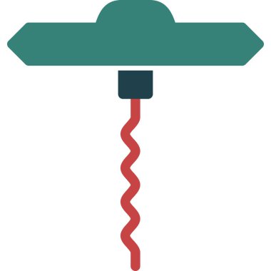 Bahçe tırmığı. Basit illüstrasyon