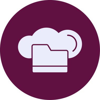 Bulut. Web simgesi basit illüstrasyon