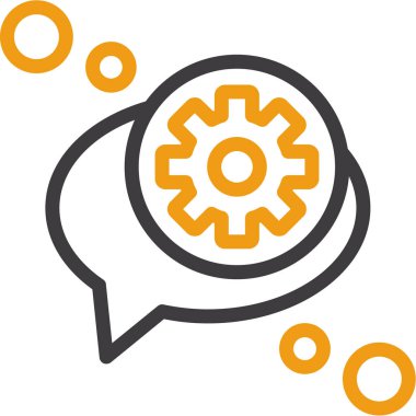 Dişliler. Web simgesi basit illüstrasyon