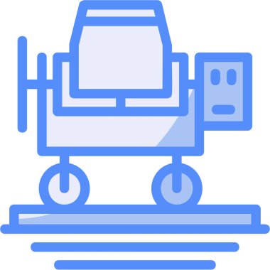 Robot simgesinin vektör illüstrasyonu