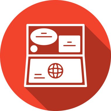 Bir web simgesinin vektör illüstrasyonu