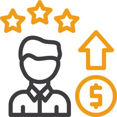 İş müşteri derecelendirme simgesi