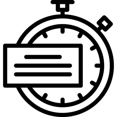 Kronometre simgesi, özet biçimi