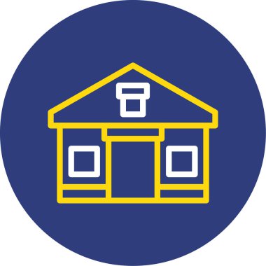 Ev simgesinin vektör illüstrasyonu