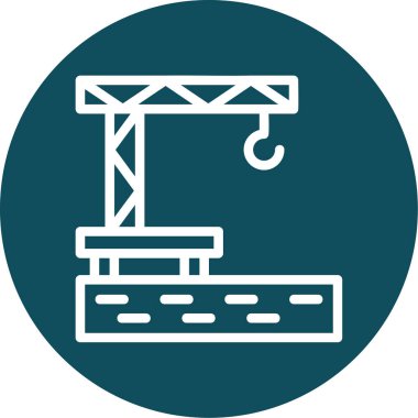 vinç simgesi vektör illüstrasyonu