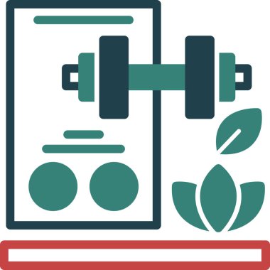 Sağlıklı bir yaşam tarzı. Basit resimleme