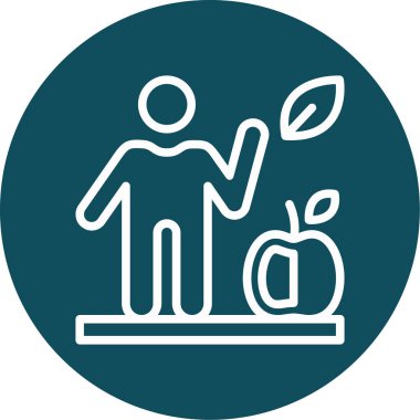 İnsan simgesinin vektör illüstrasyonu