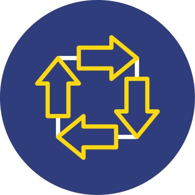 Oklar. Web simgesi basit illüstrasyon