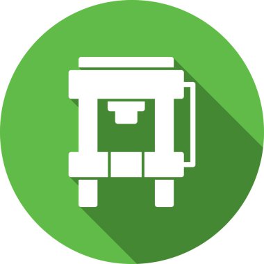 Bir gaz simgesinin vektör illüstrasyonu