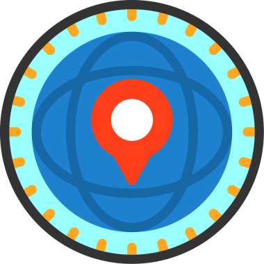 harita pin vektör simgesi