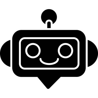 robot. Web simgesi basit tasarım