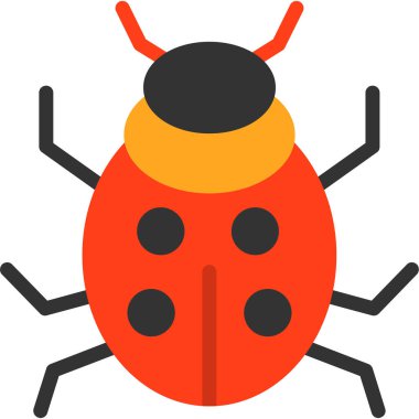 Böcek. Web simgesi basit illüstrasyon