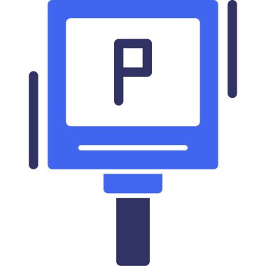 Park ediyor. Web simgesi basit tasarım