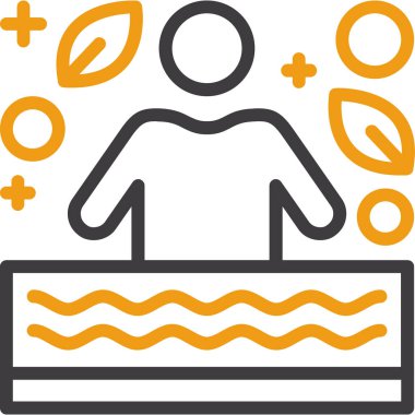 Bir kadın simgesinin vektör illüstrasyonu