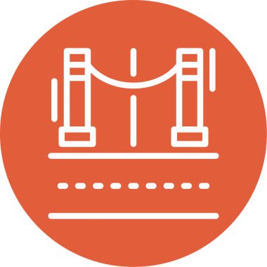 Modern yapı simgesinin vektör illüstrasyonu