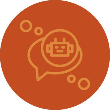 robot ikon vektör illüstrasyonu