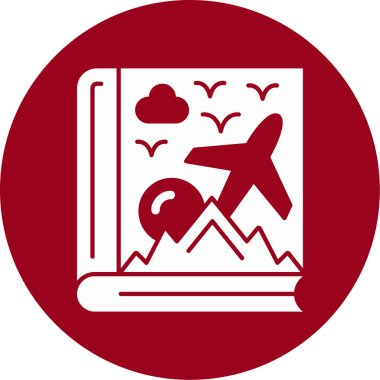 seyahat simgesi vektör çizimi