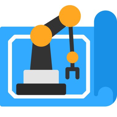 Robotik kol. Basit resimleme