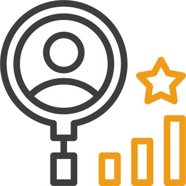 iş grafik çizelgesi simgesi ana hat biçiminde