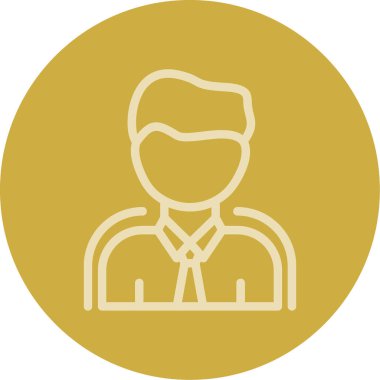 Bir insan simgesinin vektör illüstrasyonu