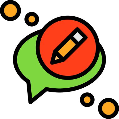 Mesaj simgesi. vektör tasarımı