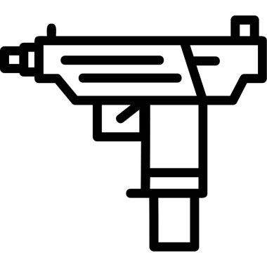 Silah. Web simgesi basit illüstrasyon