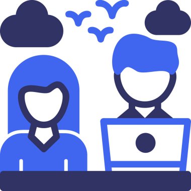 Bulut hesaplama. Web simgesi