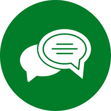 Kabarcık sohbet simge vektör çizim