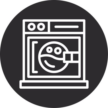 fırın ikonu vektör illüstrasyonu