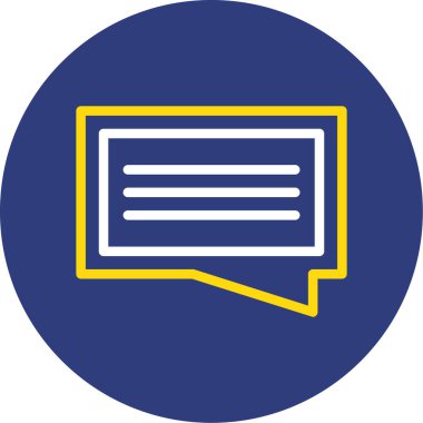 Konuş. Web simgesi basit illüstrasyon