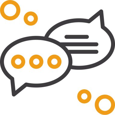 Sohbet ileti simgesi, özet vektörü