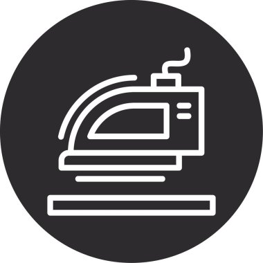 Demir gibi. Web simgesi basit tasarım