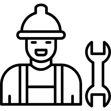 İnşaatçı adam simgesi