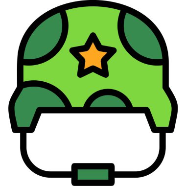 Ordu şapkası başlığı simgesi - taslak biçimi