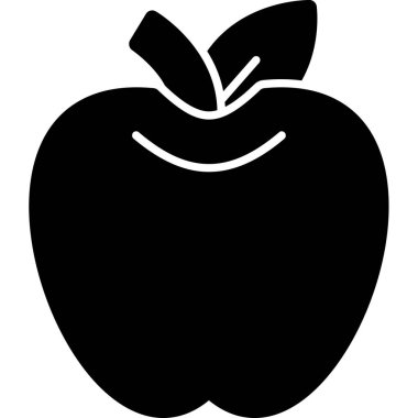 Elma meyvesi saglikli simgesi