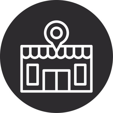 modada izole edilmiş arkaplanda konum iğnesi simgesi