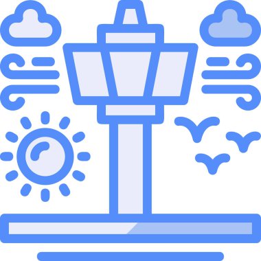 Fener. Web simgesi basit illüstrasyon