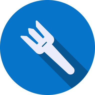 Çatal. Vektör çizimi. düz tasarım biçimi