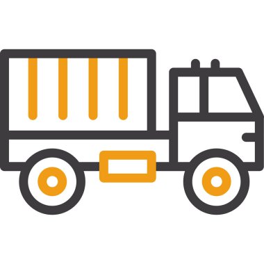 Kamyon. Web simgesi basit illüstrasyon