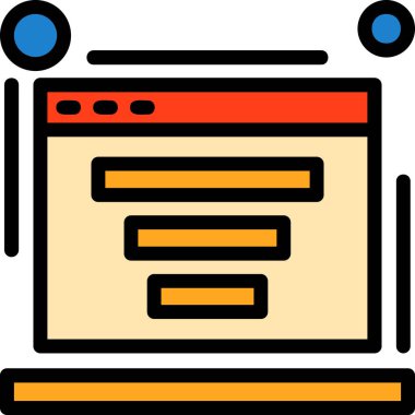 Bilgisayar web simge vektör çizim