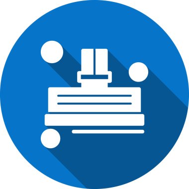 Kağıt rulo ikon vektör illüstrasyonu